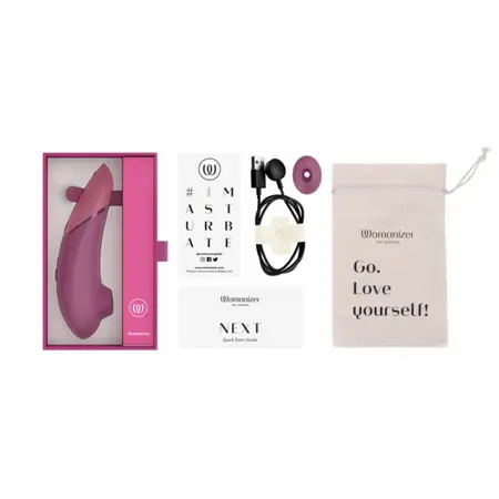 Womanizer Next napredni intimni stimulator sa vazdušnom tehnologijom puder roze