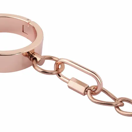 Podesive metalne lisice Rosy Gold sa sistemom za brzo otpuštanje, u boji ružičastog zlata