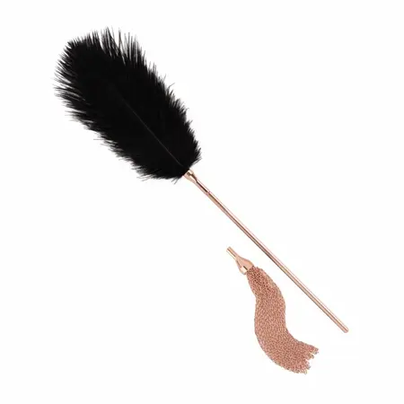 Rosy Gold Feather Tickler & Whip luksuzni 2 u 1 dodatak u boji ružičastog zlata