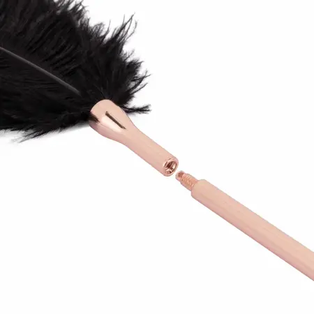 Rosy Gold Feather Tickler & Whip luksuzni 2 u 1 dodatak u boji ružičastog zlata