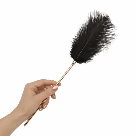 Rosy Gold Feather Tickler & Whip luksuzni 2 u 1 dodatak u boji ružičastog zlata