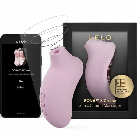 LELO SONA 3 Cruise intimni sonični stimulator Soft Pink, povezivanje preko aplikacije