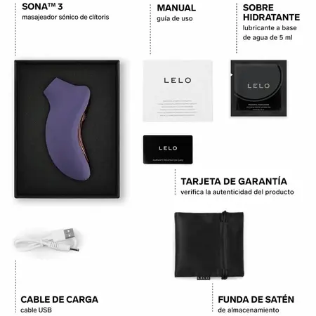 LELO SONA 3 Sonic System Cyber Purple, ultra mekani silikon, kontrola putem aplikacije