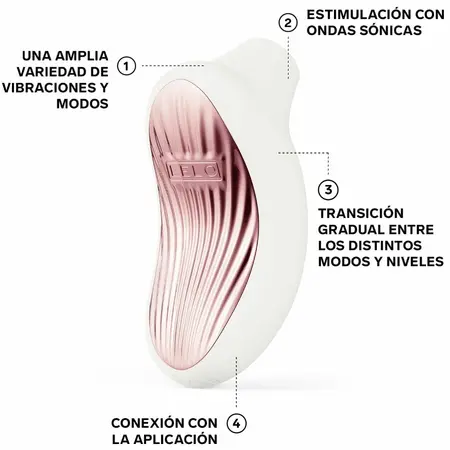 LELO SONA 3 intimni sonični stimulator od mekog silikona u krem boji