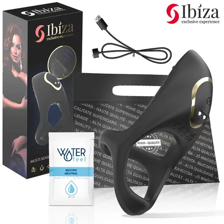 Ibiza Multi-Sensorial Intimate Ring - 10 Modes, Waterproof, Silicone