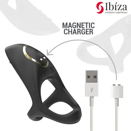 Ibiza Multi-Sensorial Intimate Ring - 10 Modes, Waterproof, Silicone