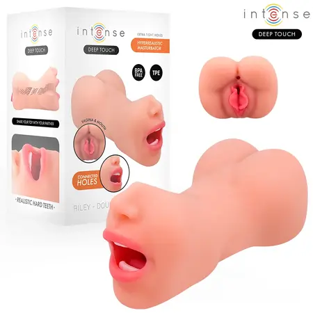 Intense Riley Double Entry Deep Touch - Dual-Channel Anatomical Model, TPE