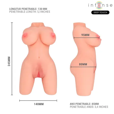 INTENSE Deep Touch Jesse Torso Dual Channel Anatomical Model TPE