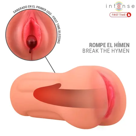Intense Erika anatomski intimni stimulator od TPE materijala, vodootporan, sa reljefnom unutrašnjošću