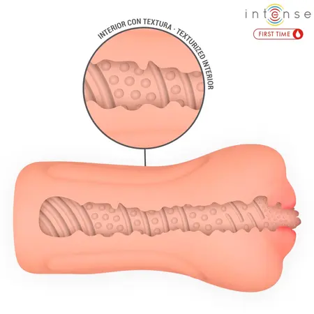 Intense Erika anatomski intimni stimulator od TPE materijala, vodootporan, sa reljefnom unutrašnjošću
