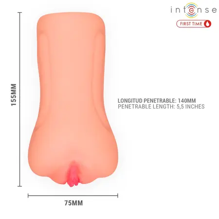 Intense Erika anatomski intimni stimulator od TPE materijala, vodootporan, sa reljefnom unutrašnjošću