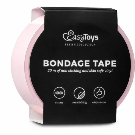 EasyToys Fetish Collection roze bondage traka od 20m za fleksibilno sputavanje