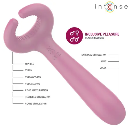 Intense Rowan fleksibilni inkluzivni masažer za parove USB vodootporni silikon