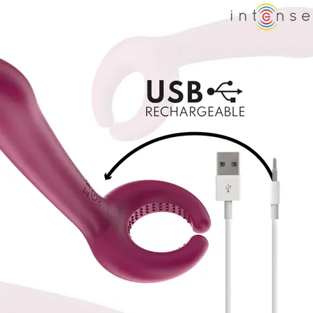 Intense Rowan fleksibilni inkluzivni masažer za parove USB vodootporni silikon