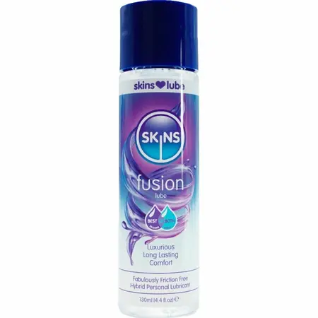 SKINS Fusion Hybrid Water & Silicone-Based Lubricant 130ml - Long-Lasting Formula