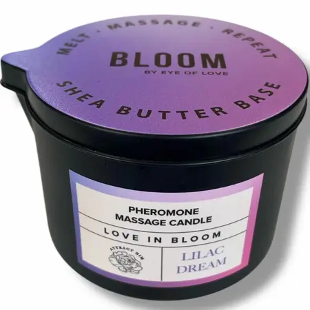 Eye of Love Bloom Massage Candle Indica Lilac Dream 150ml Vegan Aroma