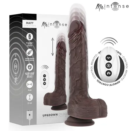 Dreamlove MR INTENSE Matt silikonska intimna mašina sa pokretima gore i dole, dužine 22 cm i sa daljinskim upravljačem
