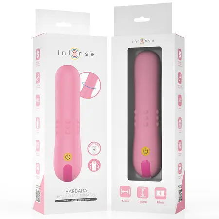 INTENSE Barbara Rolling Ball unutrašnji masažer, 10 modova, USB, roze