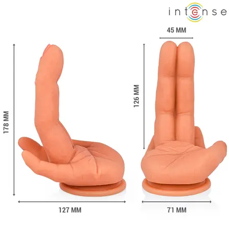 Intense Leela fleksibilni silikonski stimulator G tačke u obliku ruke, 12.6 cm