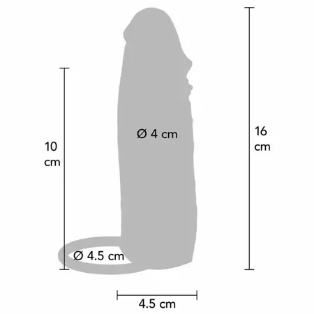 ToyJoy Hydrated Skin silikonska navlaka u boji karamele od 16 cm sa dvoslojnim sistemom