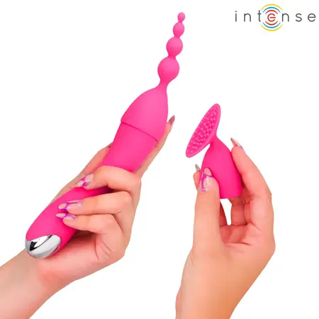 Intense Cher set vibratora sa zamenjivim glavama sa 4 različita nastavka i 20 modova vibracije