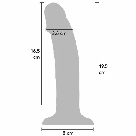 TOYJOY Get Real silikonska intimna igračka, ljubičasta, 19.5 cm, punjiva