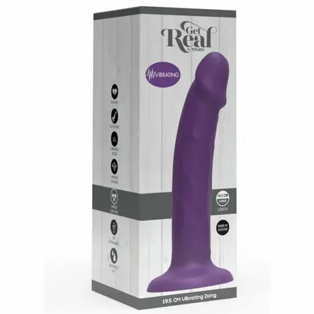 TOYJOY Get Real silikonska intimna igračka, ljubičasta, 19.5 cm, punjiva