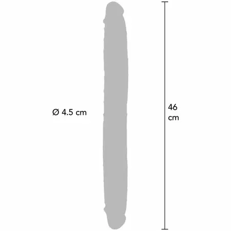 ToyJoy Get Real dvostrani silikonski intimni model Caramel 46 cm