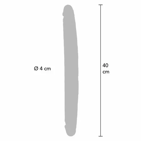 ToyJoy Get Real silikonski dvostrani intimni stimulator Caramel 40cm