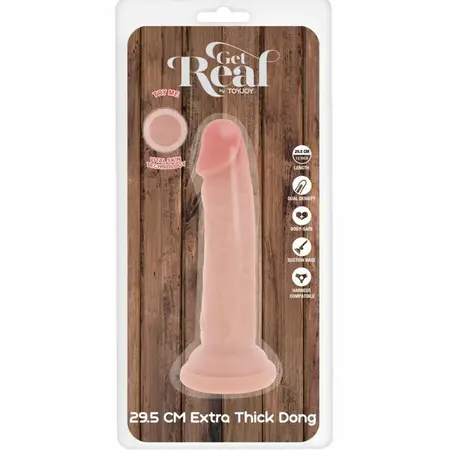 TOYJOY Get Real Deluxe intimni model dvostruke gustine dužine 29.5 cm od bogatog TPE materijala