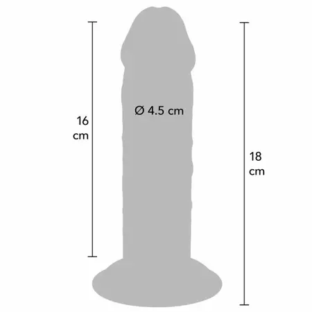 ToyJoy Get Real Deluxe Double-Density intimni stimulator 18cm TPE deblji model