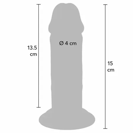 ToyJoy Get Real Deluxe intimni sistem 15 cm deblji model od TPE materijala dvostruke gustine