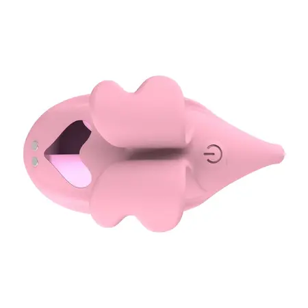 Loveline Dual Finger Vibrator Pink, kompaktni silikonski model