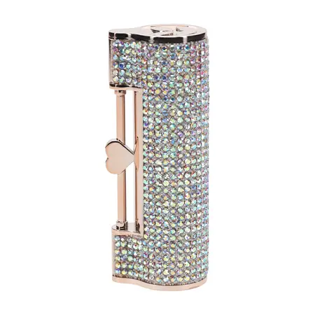DIAMOND Lipstick intimni masažer sa 4 nastavka i prelivajućim kućištem