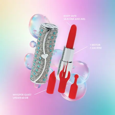 Loveline Tiffany Blue kompaktni set vibratora sa 4 nastavka
