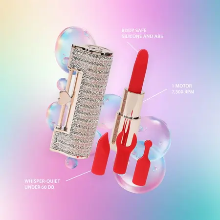 Loveline Angel Pink Lipstick-Style Personal Vibrator Set 4-in-1