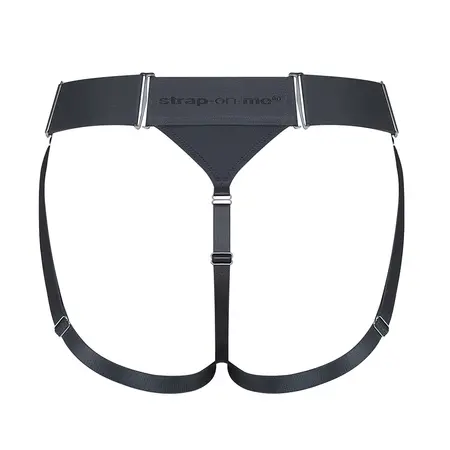Strap-on-me Unique Harness Grey, podesivi mikrofiber, univerzalna veličina