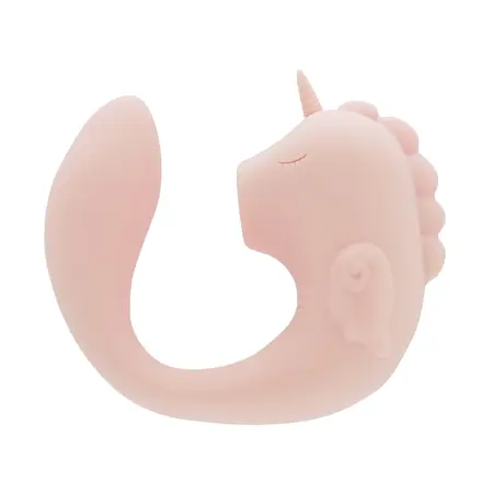 Unihorn C-Horse Coral Throb dvostruki vibrirajući intimni stimulator silikonski roze