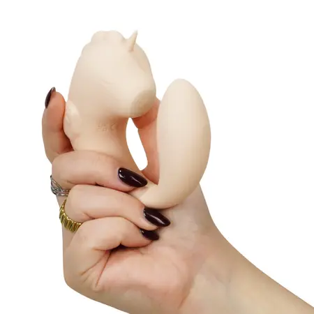 Unihorn C-Horse Coral Throb dvostruki vibrirajući intimni stimulator silikonski roze