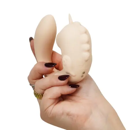 Unihorn C-Horse Coral Throb dvostruki vibrirajući intimni stimulator silikonski roze