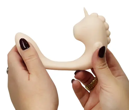 Unihorn C-Horse Coral Throb dvostruki vibrirajući intimni stimulator silikonski roze
