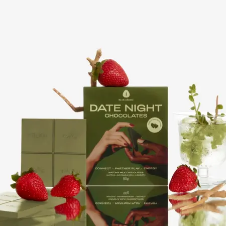 The Oh Collective Date Night čokolada sa mačom: Botaničko čokoladno iskustvo