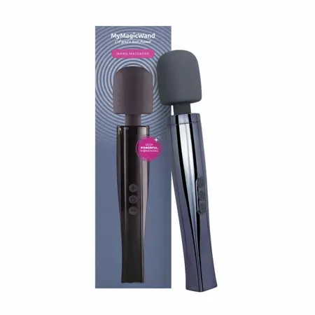 MyMagicWand Dynamite Grey, multifunkcionalni punjivi wand masažer