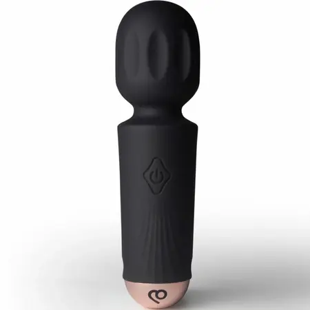 Rocks-Off Mini Wand Black Tulip punjivi masažer sa 16 funkcija