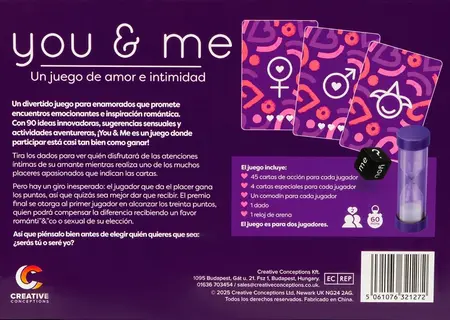 You & Me Spanish Game Edition - Creative Activity Set for Couples