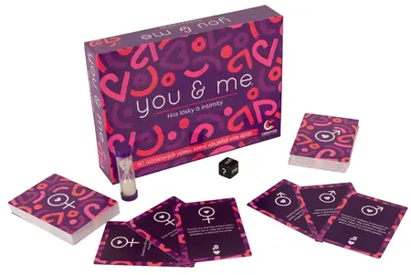 You & Me Czech Edition Couple's Game - 90 Activity Cards, Board Set