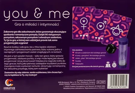 You & Me Couples Game Polish Edition - 90 Creative Activity Cards