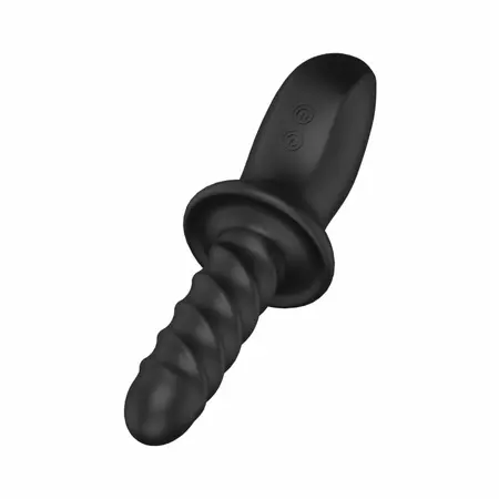 Nexus Ascend Black rotirajući i pulsirajući intimni masažer, ergonomski dizajn i potpuno vodootporan