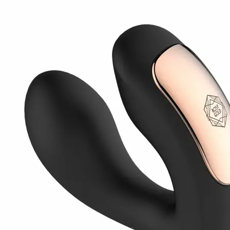 Rosy Gold nosivi intimni uređaj crni sa luksuznom kutijom za punjenje