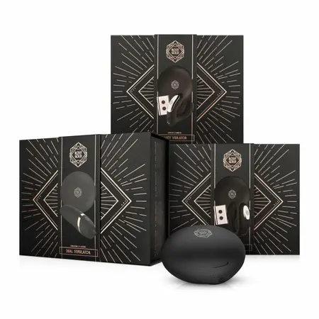 Rosy Gold C-Shape Black, višezonski vibrator sa luksuznom kutijom za punjenje
